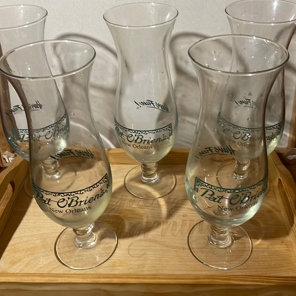 New Orleans hurricane glasses